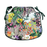 Printed Velvet Spindle Seat Pads  | Modern Velvet Spindle Chair Pads