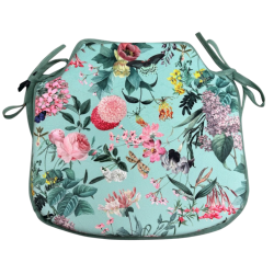 Velvet-Ruhe Spindelsitzkissen |Florale Samtspindelsitzkissen