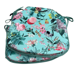 Velvet-Ruhe Spindelsitzkissen |Florale Samtspindelsitzkissen