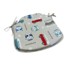 Classic Camper Spindle Shaped Seat Pads | Printed Spindle Chair Pads