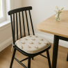 Spindle Shaped Pheasant Seat Pads | Pheasant Print Spindle Chair Pads