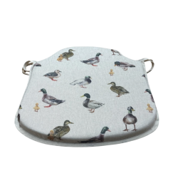 Coussins de siège à fuseaux Canards colverts | Coussins de chaise à fuseaux à motifs de canards |