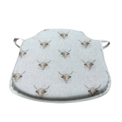 Highland Cow Spindle Seat Pads | Non-slip Cow Print Spindle Seat Pads