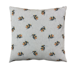 Small Bee Sofa Cushions | Bee Print Cushions | Bumblebee Cushions