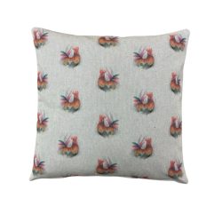 Large Rooster Reversible Cushion | Reversible Cushion | Rooster Cushion