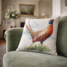 Large Pheasant Reversible Cushion | Reversible Cushion | Pheasant Cushion