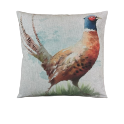 Large Pheasant Reversible Cushion | Reversible Cushion | Pheasant Cushion