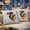 Large Bee Reversible Cushions | Reversible Cushions | Bumblebee Cushion