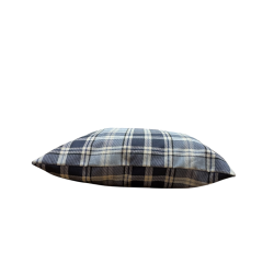 Highland-Karo-Denim-Kissen | Blau karierte Kissen | Tartan-Kissen