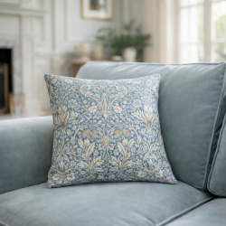 Coussins en denim à motif tête de serpent | Coussins décoratifs à motifs | Coussins bleus