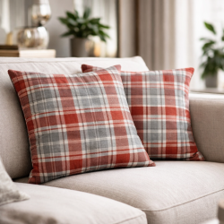 Highland Check Autumn Cushions | Checked Cushions | Tartan Cushions