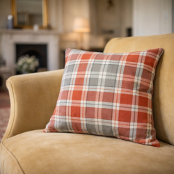 Highland Check Herbstkissen | Karierte Kissen | Tartan-Kissen