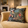 Black Rainforest Tapestry Square Cushions | Patterned Tapestry Cushions