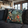 Black Rainforest Tapestry Square Cushions | Patterned Tapestry Cushions