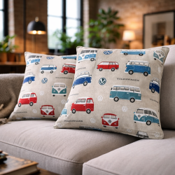 Klassische Camper bedruckte Kissen | Moderne Kissen | Bedruckte Kissen |