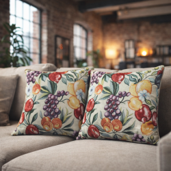 Coussins décoratifs à motifs de fruits naturels | Coussins à motifs de fruits |