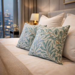 Willow Bough Seaspray Tapestry Cushions | Patterned Tapestry Cushions