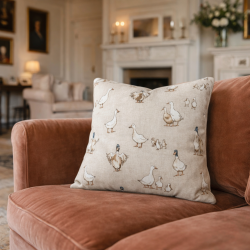 Housse de coussin Canard shabby chic | Coussins Canard shabby chic | Housses de coussin Canard