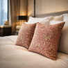Snakeshead Crimson Cushions | Printed Sofa Cushions | Red Cushions |
