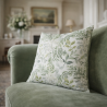 Green & Grey Floral Cushions | Modern Flower Cushions | Flowery Cushions
