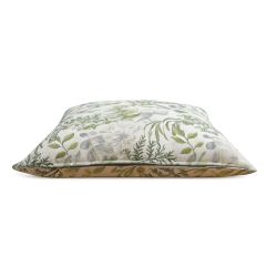Green & Grey Floral Cushions | Modern Flower Cushions | Flowery Cushions