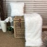 CLEARANCE! Deluxe Polar Faux Fur Bed Runner | White Fur Bed Runner