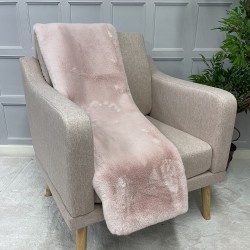 CLEARANCE! Richmond Pink Faux Fur Bed Runner | Pink Fur Bed Runner