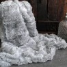 CLEARANCE! Old Ash Faux Fur Throw | Pale Grey Faux Fur Sofa Throw