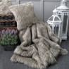 CLEARANCE! Raccoon Faux Fur Bed Runner | Tri-Colour Faux Fur Bed Runner