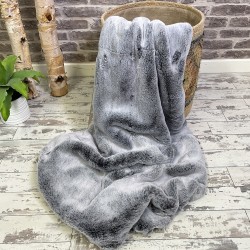 CLEARANCE! Neuer Koala Kunstfell-Bettläufer | Grauer Fell-Bettläufer