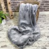 DÉSTOCKAGE ! Nouveau couvre-lit en fausse fourrure Koala | Couvre-lit en fausse fourrure grise