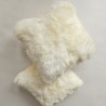 Two Genuine Sheepskin Ivory Cushions 40cm