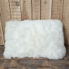 Two Real Sheepskin Rectangular Cushions Cream 30x50cm