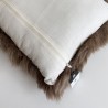 Pair Of Taupe Genuine Sheepskin Rectangular Pillows 30x50cm