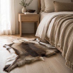 Large Natural Reindeer Hide Rug | Natural Nordic Reindeer Skin