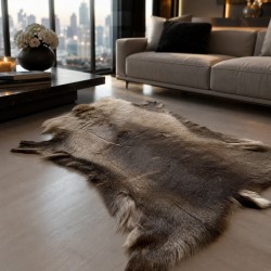 Large Nordic Reindeer Hide Rug | Large Natural Reindeer Skin