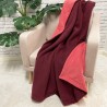Reversible Wine Fleece Blanket | Reversible Fleece Throw | Red Throws