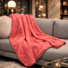 Plaid en polaire corail | Couverture en polaire pêche | Couvertures en polaire |