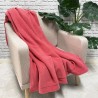 Coral Fleece Blanket Throw | Peach Fleece Blanket | Fleece Blankets |