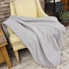 Light Grey Fleece Blanket | Pale Grey Fleece Throw | Fleece Blankets |