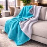 Wendbare graue Fleece-Decke | Wendbare Fleece-Decken