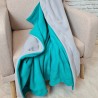Reversible Grey Fleece Blanket Throw | Reversible Fleece Blankets