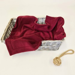 Wine Fleece Pet Blanket | Soft Fleece Pet Blankets | Fleece Dog Blanket
