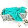 Couverture polaire vert jade pour animaux de compagnie | Couvertures polaires pour chiens | Couverture verte pour chiens