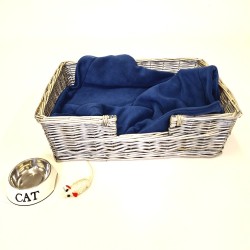 Couverture polaire bleu pétrole pour chien | Couverture polaire pour chien | Couverture bleue pour animaux de compagnie