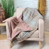 Grey Tartan Throw | Tartan Check Blankets | Grey Tartan Check Throws