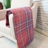 Red Tartan Wurfdecke | Rote Tartan-Karo-Decke | Rote Tartan-Karo-Wurfdecken