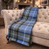 Plaid à carreaux tartan bleus | Couverture à carreaux tartan bleus | Plaid à carreaux tartan bleus