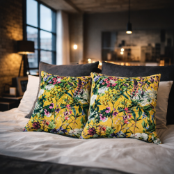 Midsummer Luxury Velvet Cushions | Floral Printed Velvet Cushions |
