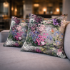 Rhapsody Luxury Velvet Cushions | Flowery Printed Velvet Cushions |
